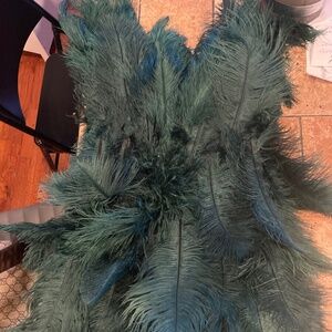 Green feather dress for sale